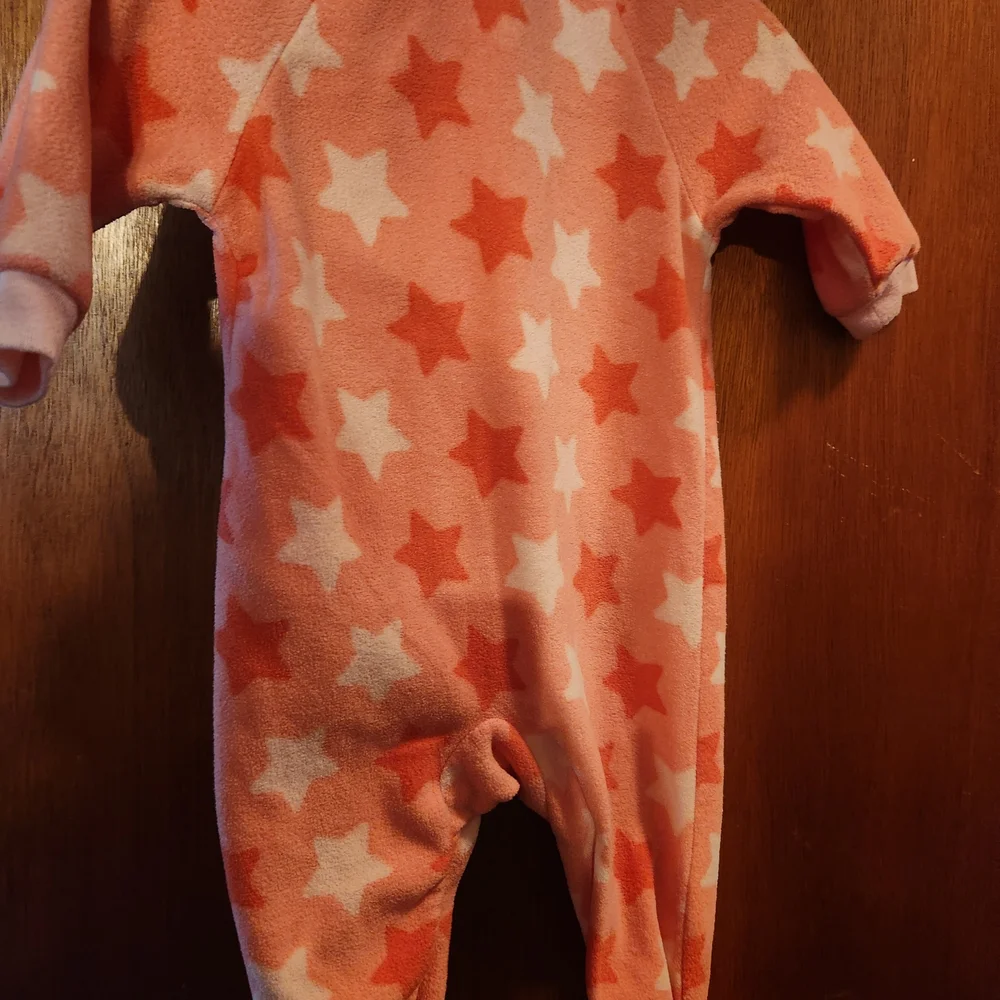 Disney Pink Starry Kids footed One Piece with Minnie Mouse
